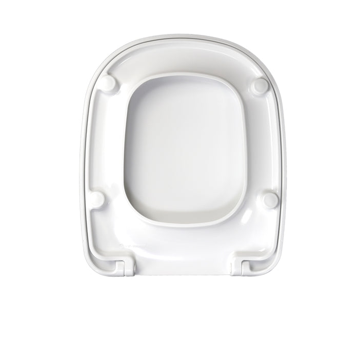 Sedile wc dedicato Curva Vincenti termoindurente bianco con cerniere rallentate