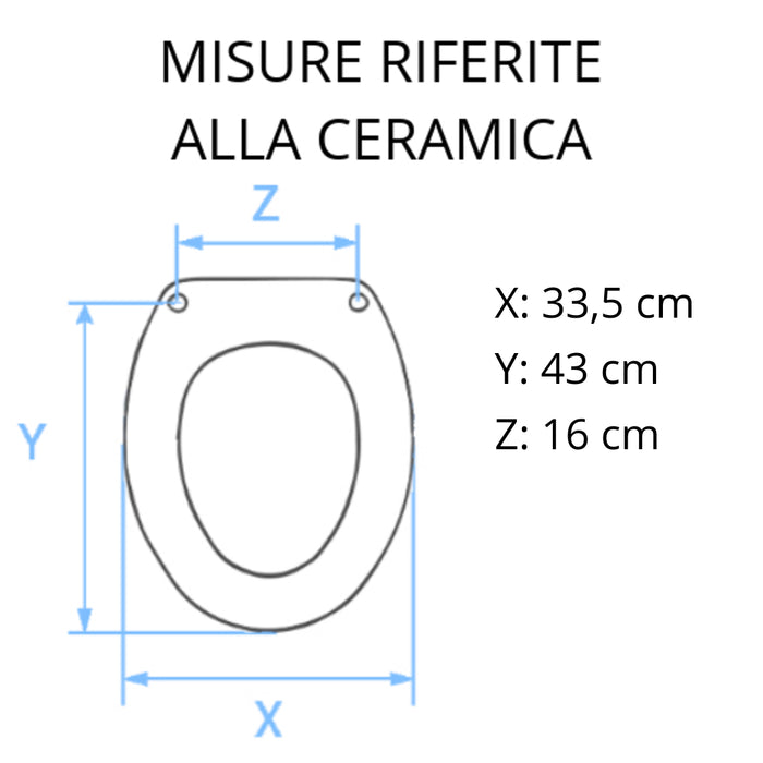 Sedile wc dedicato Conca Ideal Standard termoindurente bianco