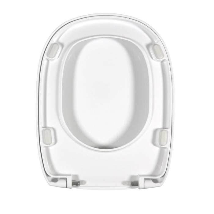 Sedile wc come originale Ten Art Ceram termoindurente bianco con cerniere rallentate