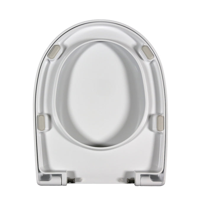 Sedile wc come originale Piccadilly Italian Style termoindurente bianco con cerniere rallentate