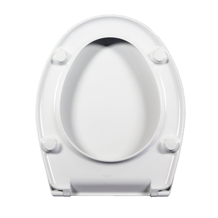 Sedile wc dedicato Smoke Vitruvit termoindurente bianco