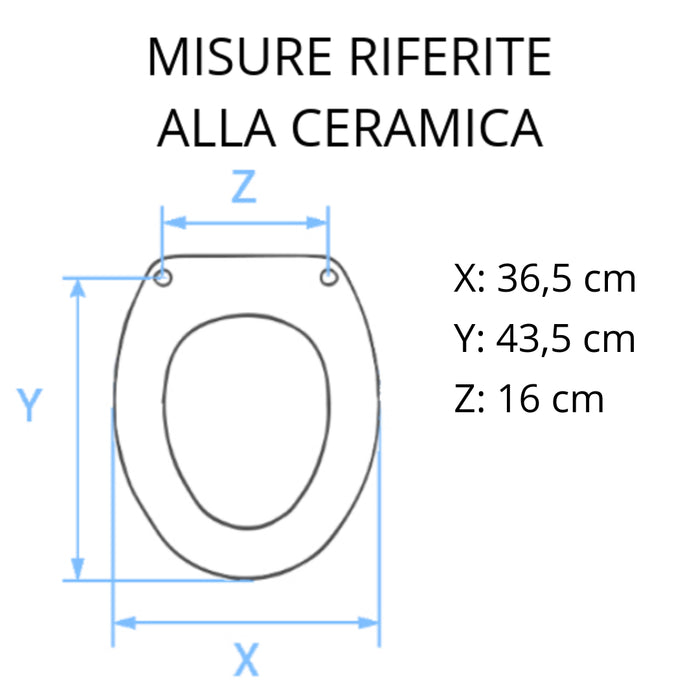 Sedile wc come originale I-Life Terra Ideal Standard termoindurente bianco