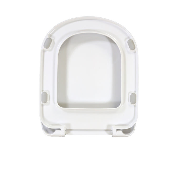 Sedile wc come originale I-Life Terra Ideal Standard termoindurente bianco con cerniere rallentate