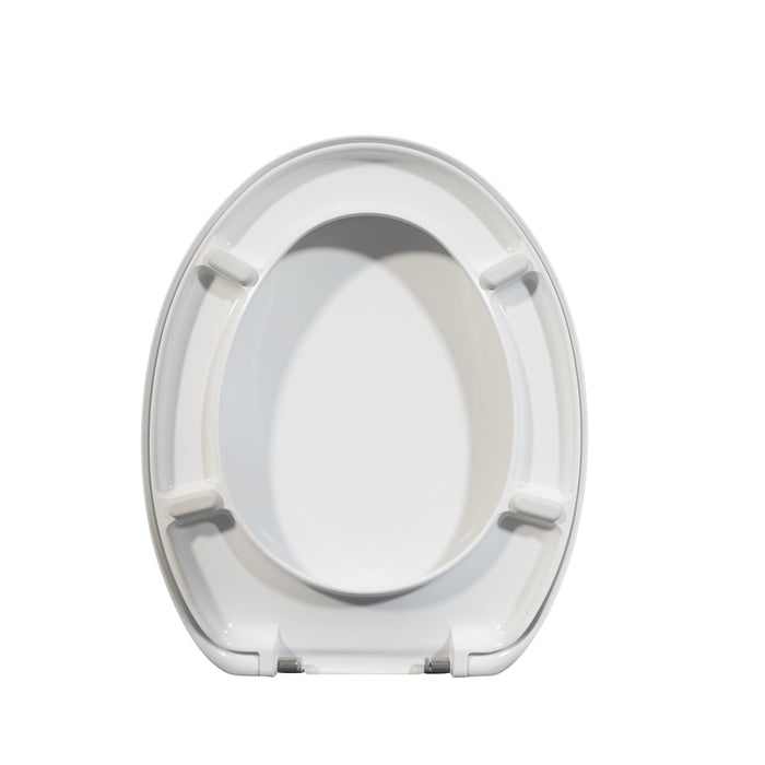 Sedile wc come originale Iceberg Nero Ceramiche termoindurente bianco con cerniere rallentate