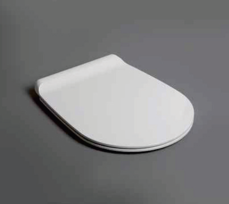 Vaso filomuro senza brida bianco con sedile rallentato serie Vignoni Simas (WC+Sedile soft-close)