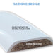 Sedile copriwater in resina poliestere colata bianco lucido dedicato per vaso modello Meridian New marca Roca - img3
