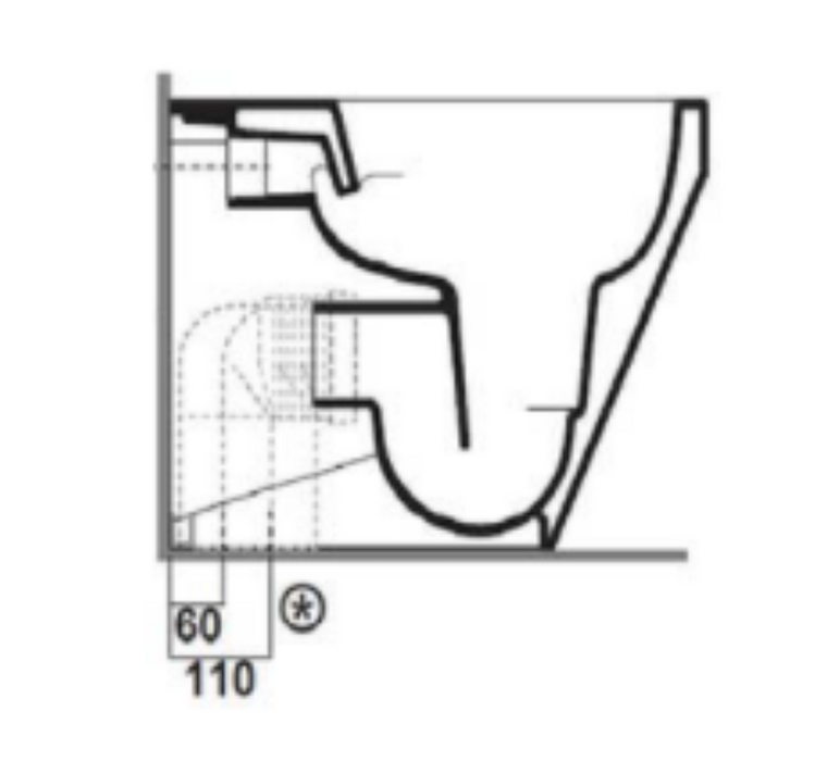 Curva tecnica per scarico a pavimento regolabile da 6 a 11 cm CT01 Simas