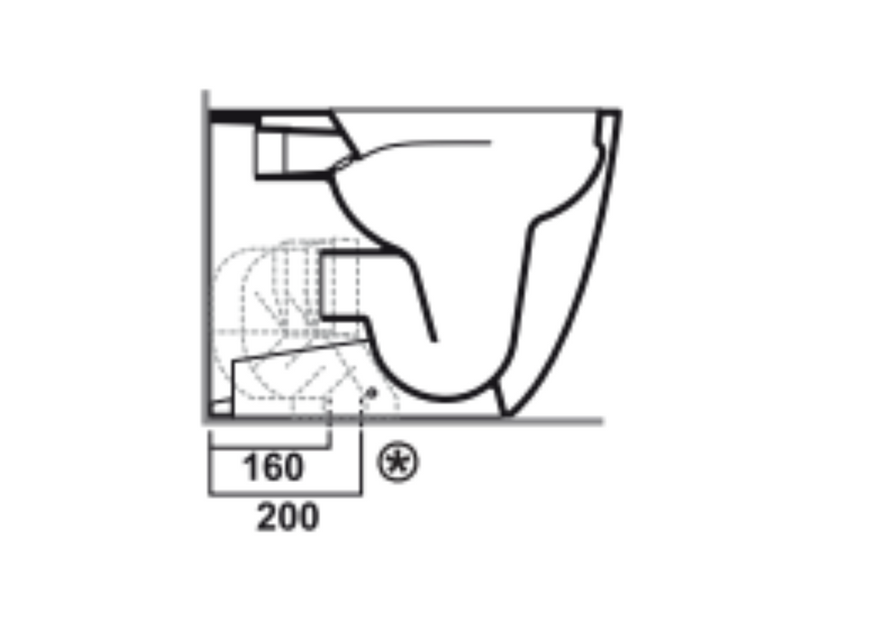 Curva tecnica per scarico a pavimento regolabile da 16 a 20 cm CT03 Simas