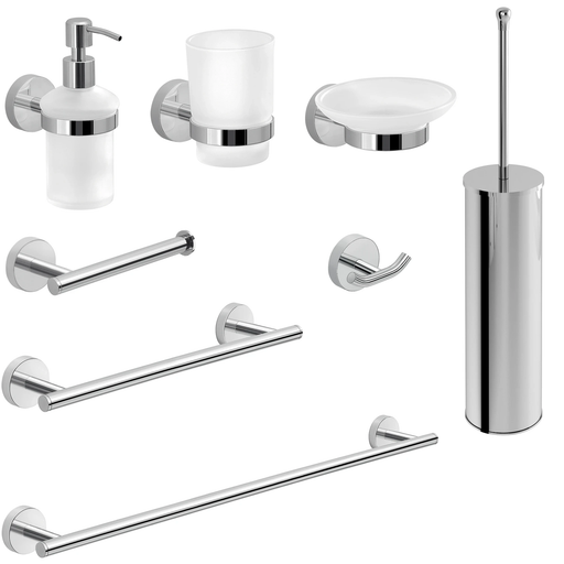 set-accessori-bagno-da-parete-in-vetro-e-acciaio-8-pezzi-con-portasalviette-da-60cm-serie-eros-gedy