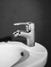 Monocomando bidet Kyros cromo con attacchi da 3/8" e scarico da 1"1/4