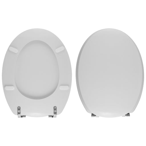 Sedile copriwater in resina poliestere colata bianco lucido dedicato per vaso modello Lisa marca Ideal Standard - img1