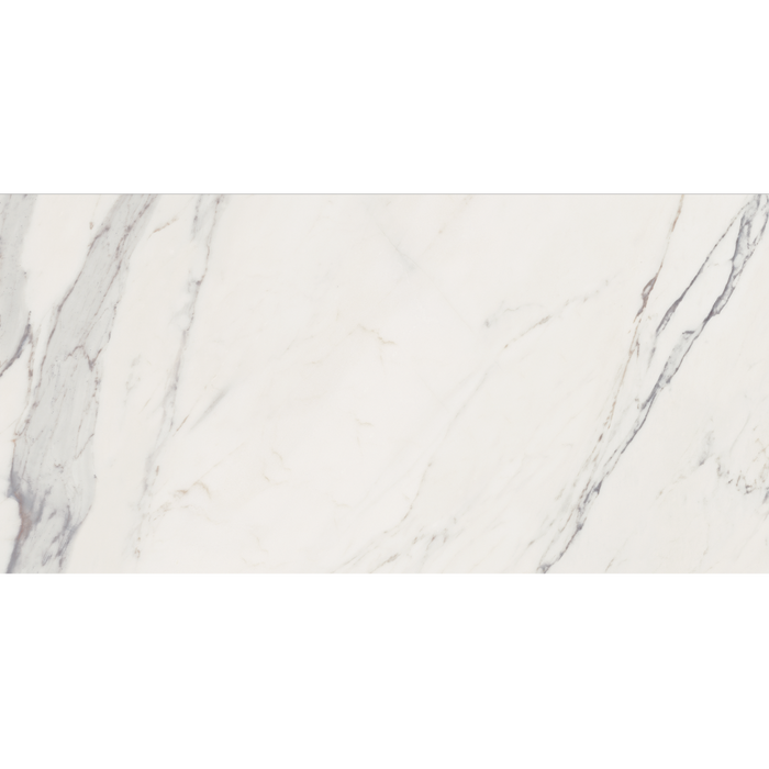 Gres porcellanato effetto marmo lucido 59x118 rettificato Vision Calacatta Grey Cotto Petrus