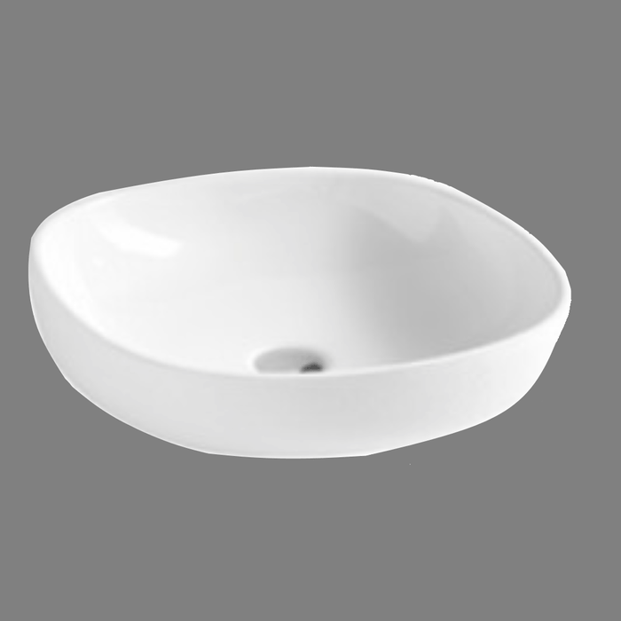 Lavabo 60 cm da appoggio senza foro Zip bianco ZIP60