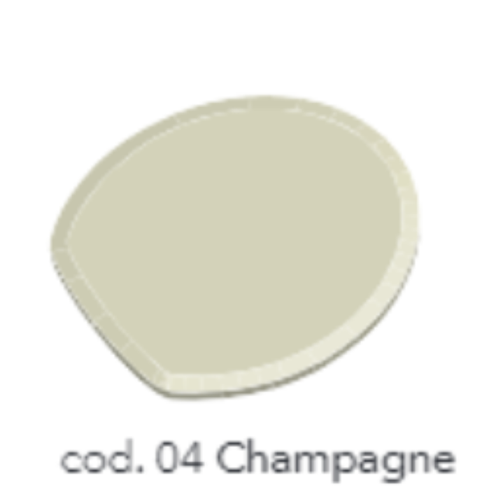Sedile copriwater in resina poliestere colata colore champagne dedicato per vaso modello Italica marca Pozzi Ginori